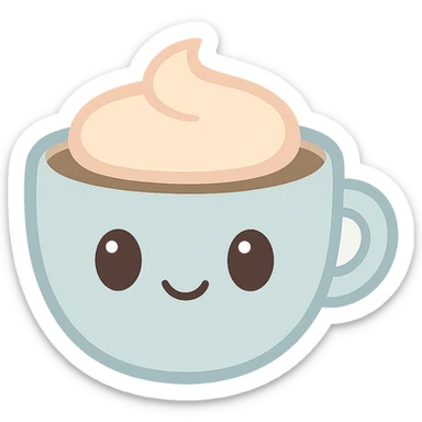 classic mocha, inviting and cozy sticker