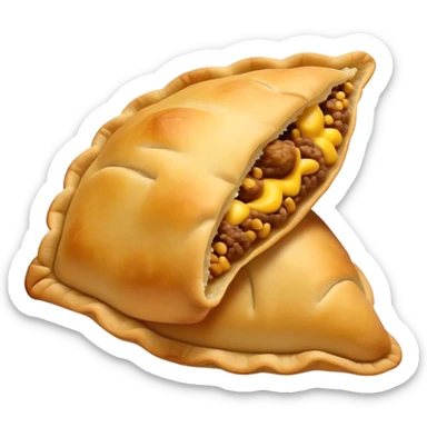 Empanada colombiana, no de hojaldre sino de masa de maiz sticker