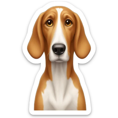 long nose dog sticker