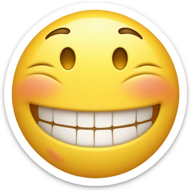 Laughing with tears smiley sticker