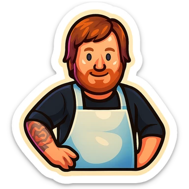 Create an emoji based on this person's appearance. Use a fun, expressive style suitable for emoji, in a retro stickers style. sticker
