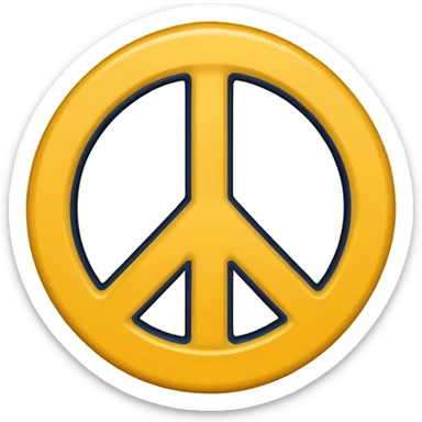 Create an emoji of a peace sign with the thumb sticking out sticker