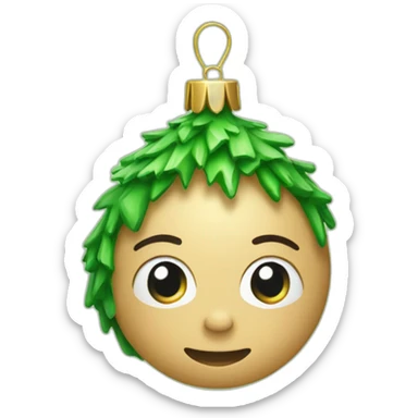 Christmas tree decoration sticker
