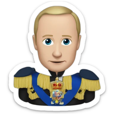 putin in garter holder sticker