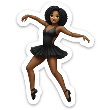  in Chicago all that jazz dancer black sticker