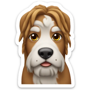 Meu dos cabelos castanhos, sticker