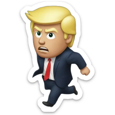 donald Trump destroying the earth sticker