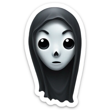 gothic ghost sticker