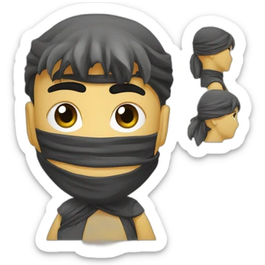 ninja yulamah lak binazrat eayn sarieat w mughatat alastura sticker