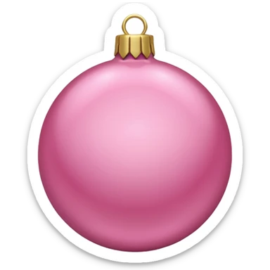 pink christmas ornament imperial style  sticker