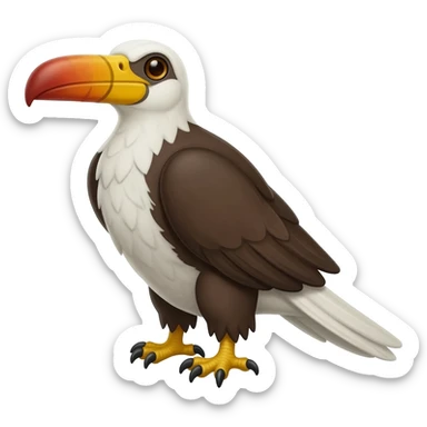 Beaky-beaked, Crocodile-Eagle-hybrid, full body sticker