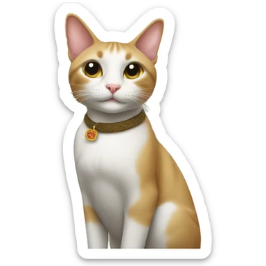 Thai cat in the village sticker
