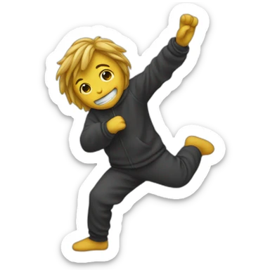 humain fesant dab sticker