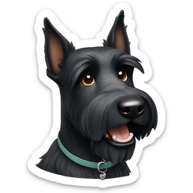 dog scottish terrier  sticker