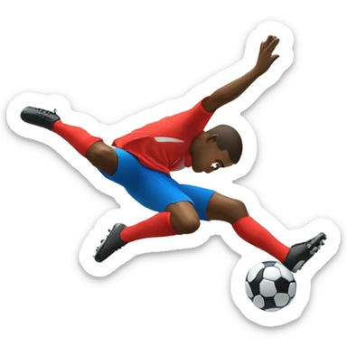 Football player found bycicel kick sticker