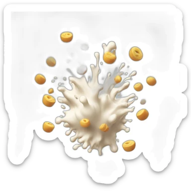 milk juggle explosion sticker