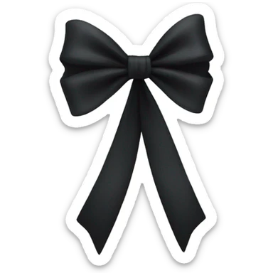 black bow sticker