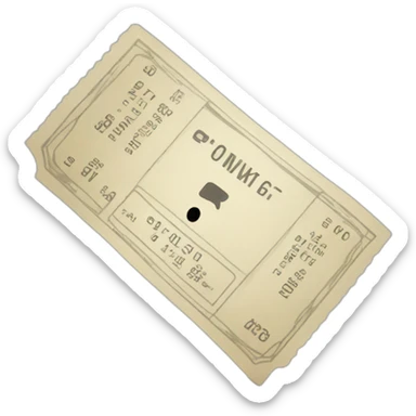 concert ticket sticker