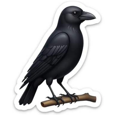 crow symbol  sticker