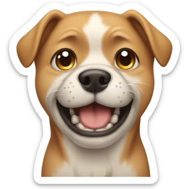 A dog crying sticker