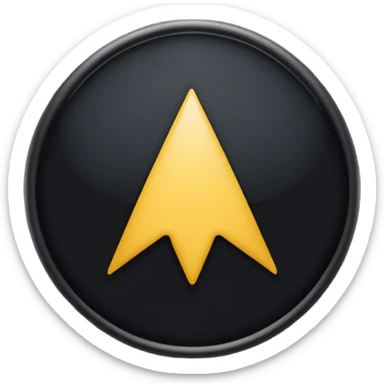 I want you to make a location symbol that's like a circle with a pointy bottom like this aesthetic ○●●□■♤♡♡◇♧☆▪︎¤ like the classic location symbol on Google maps but black sticker