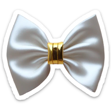 gold bow hair clip sticker