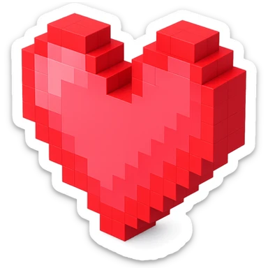 Heart sticker