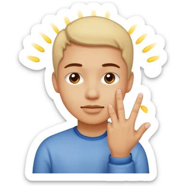 Rubbing fingers together asking for money sticker