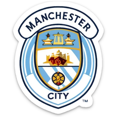 manchester city fc logo sticker