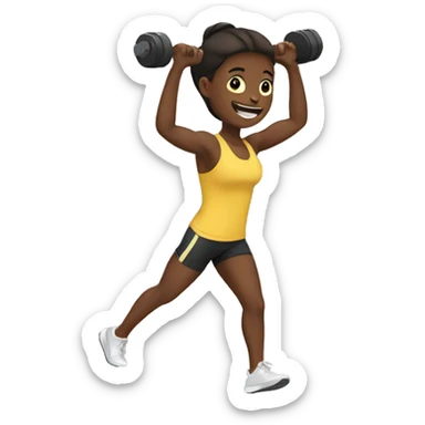 Workout sticker