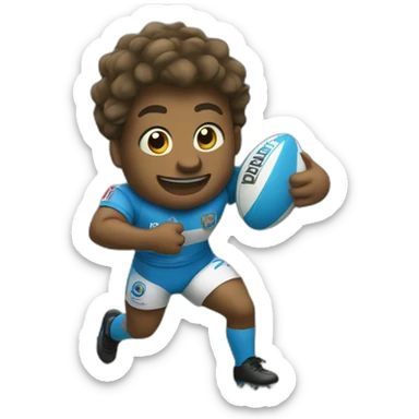Un  animal Jabali jugando rugby sticker