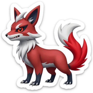 Zoroark-Zangoose-Litten-hybrid-creature sticker