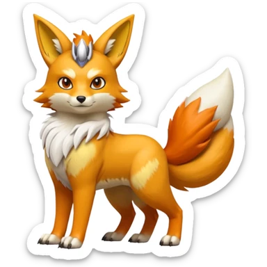 Renamon-Lombax-hybrid-fusion sticker