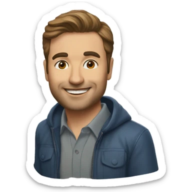 memoji of andrew huberman, hubermanlab sticker