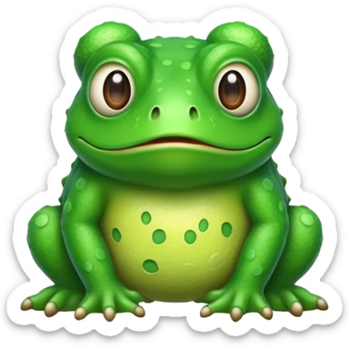 google themed bufo sticker