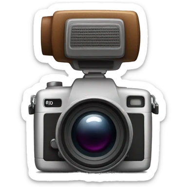 Camera with flash sticker