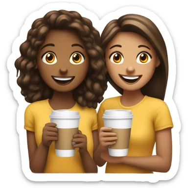 Grils coffee sticker