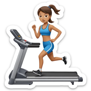 Create a clean girl treadmill sticker