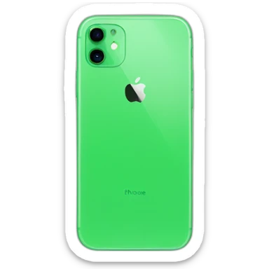 green iphone sticker