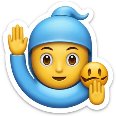 O inima mov,cu trecere spre albastru deschis si coada de drac! sticker