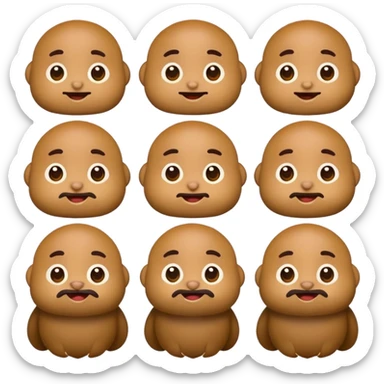 Emoji di booba (il personaggio del cartone per bambini booba) sticker