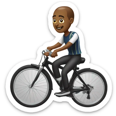 Je veux Patrice talon sur un vélo sticker