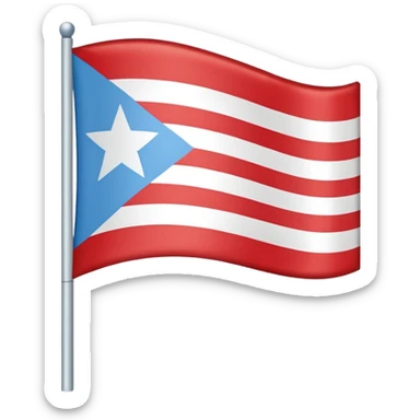 🇵🇷 to light blue where the star is located sticker