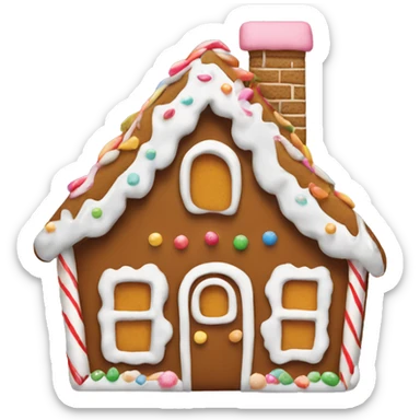 gingerbread house sticker