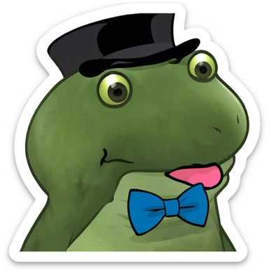 Sticking tongue out sticker