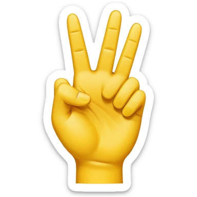 I want an emoji with all the fingers up and the middle finger down sticker