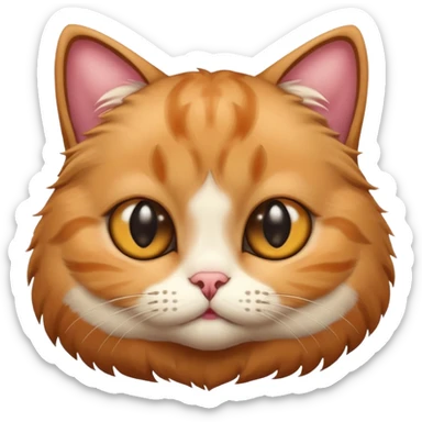 Katze mit riesigen kuller augen sticker