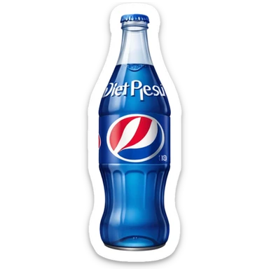 bottle of diet pepsi sticker
