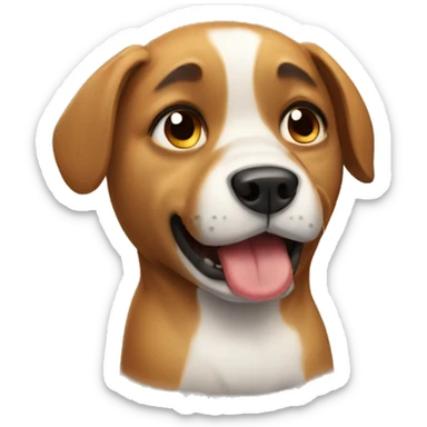 Dog thats crying sticker