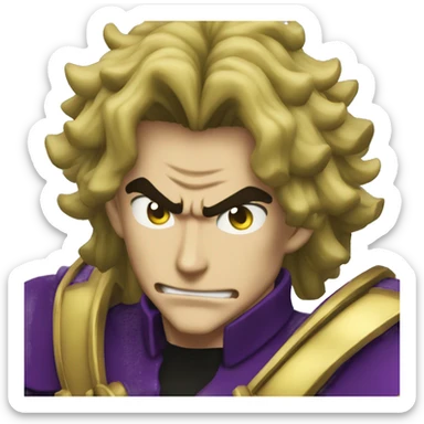 dio from jojos bizzare adventure sticker